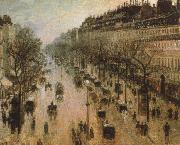 Camille Pissarro The Boulevard Montmartre on a Winter Morning oil on canvas